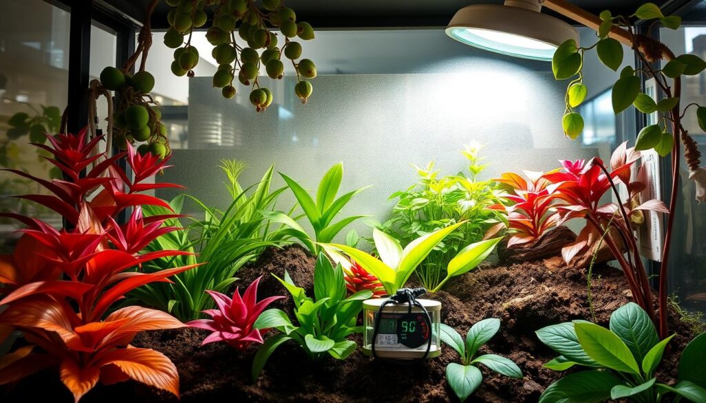 Terrarium Temperatur und Helligkeit