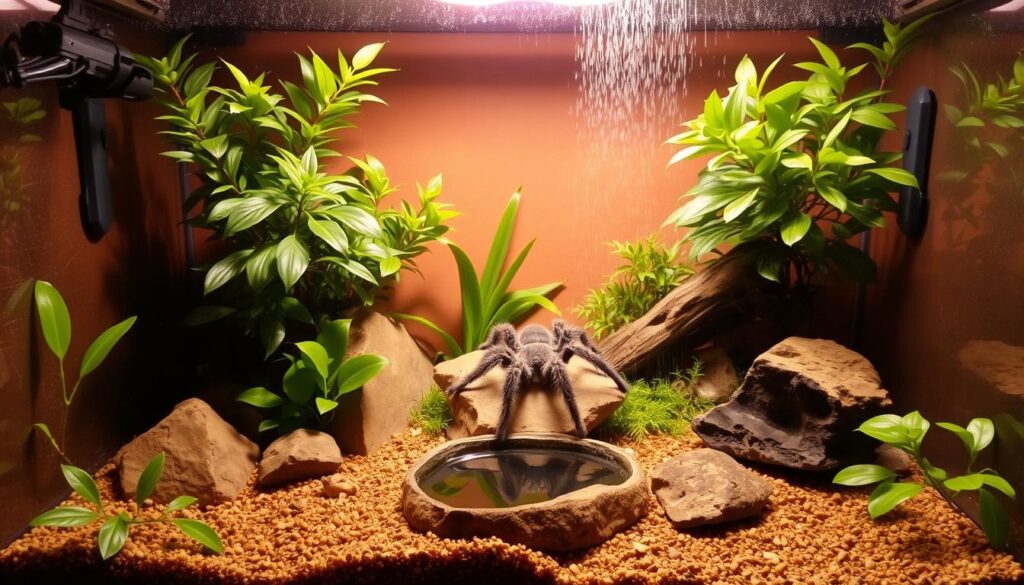 Vogelspinnenterrarium einrichten